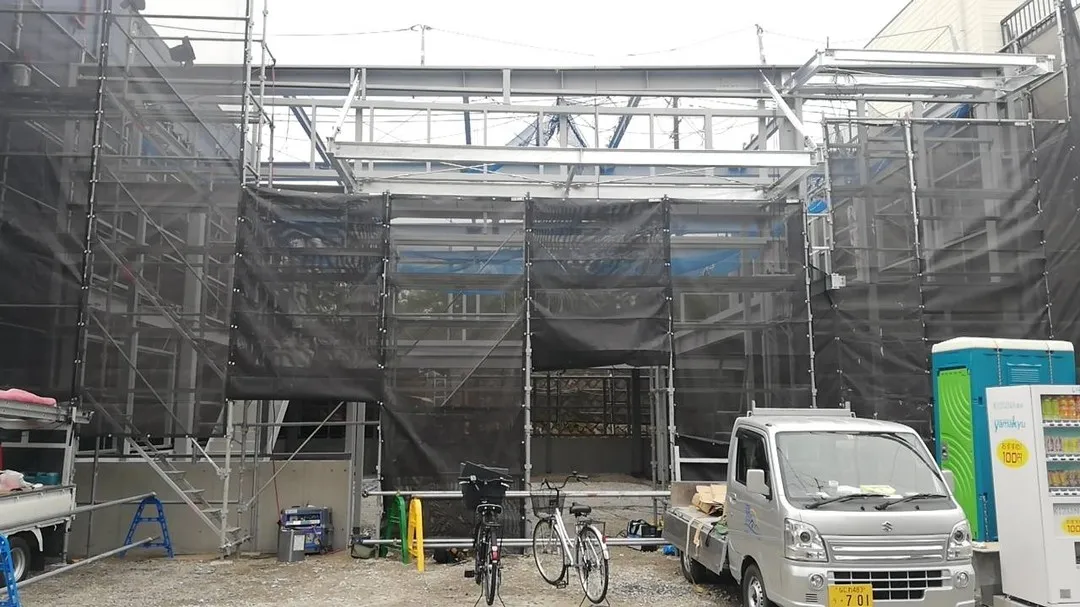 新店舗進捗！11月オープン予定です！6月半ば更地だったのに→...